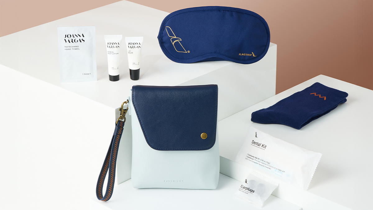 American Airlines business class amenity kit 2025